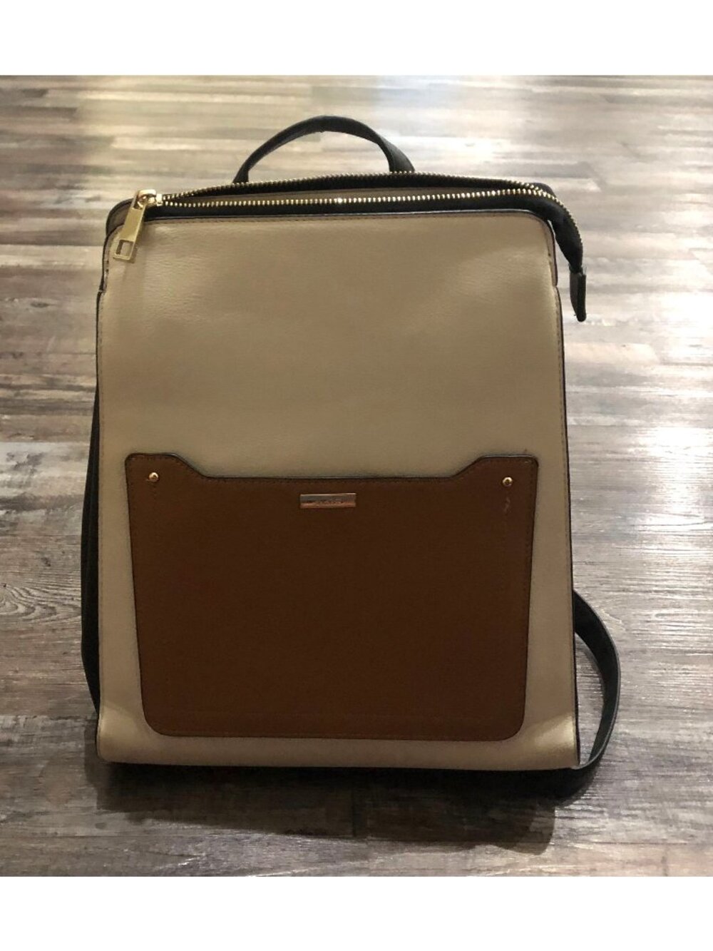 Aldo PortWine Cream and Brown Backpack